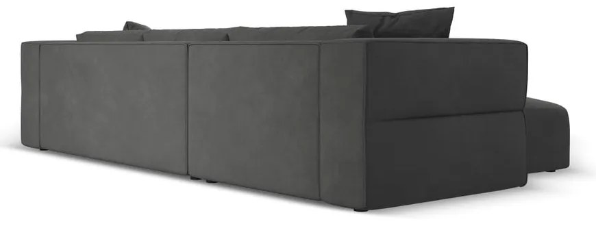 Тъмносив ъглов диван, ляв ъгъл Esther – Milo Casa