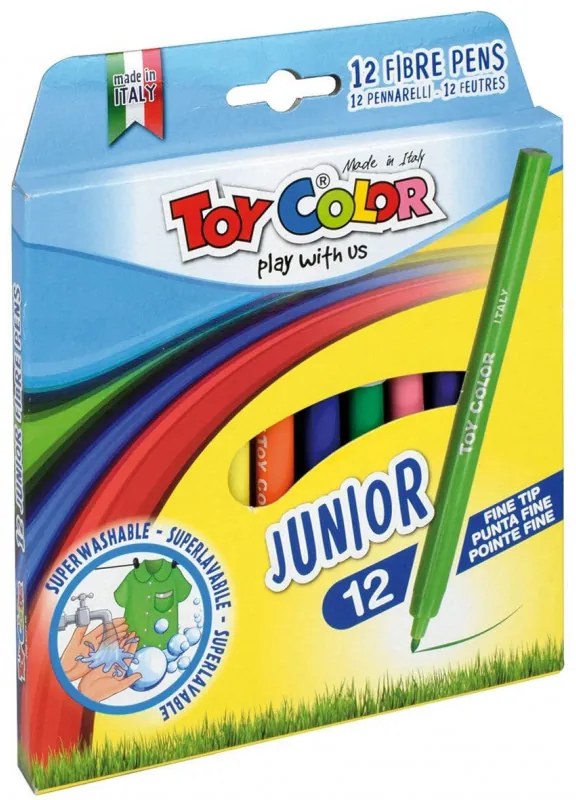Флумастери Toy Color Junior, 12 цвята