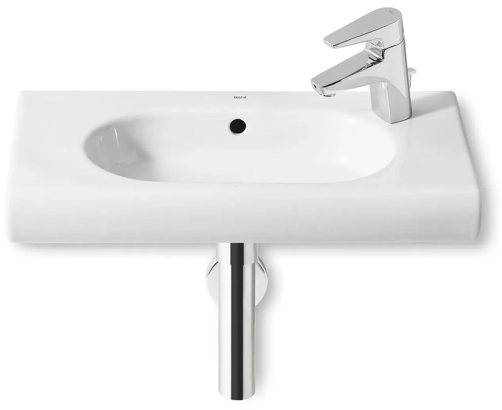 Компактен умивалник за стенен монтаж, A32724T000, Roca, порцелан, бял, 60х32х13см