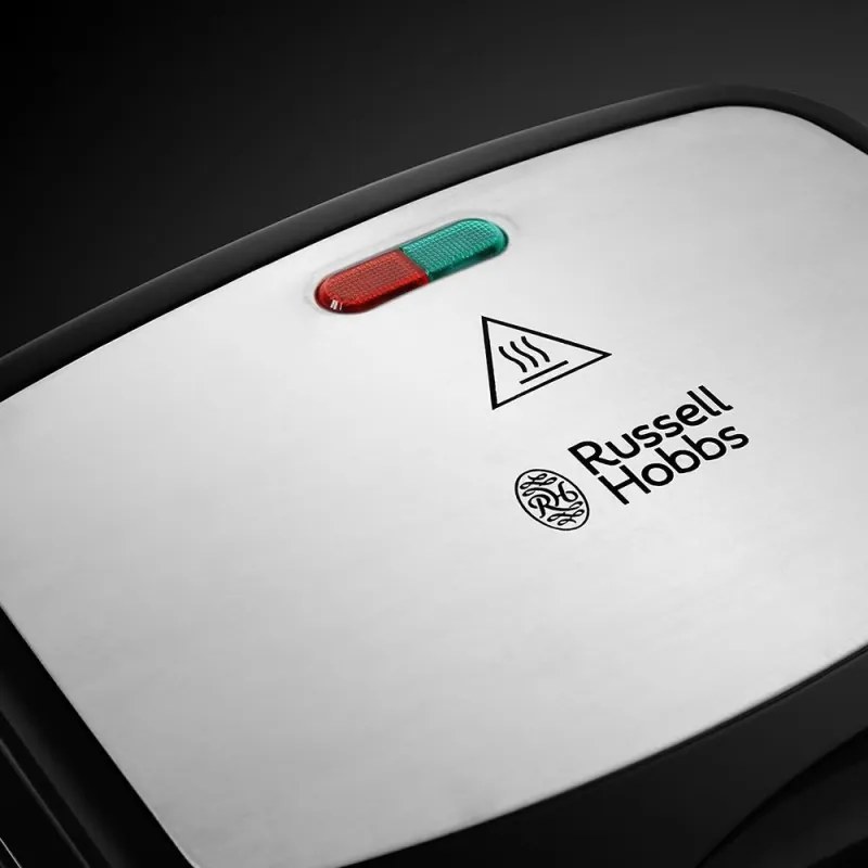 Тостер за сандвичи и гофрети 3в1 Russell Hobbs Fiesta Deep Fill 24540-56, 750W, 3 вида плочи, Черен/инокс