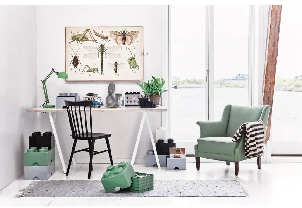 Сива кутия за съхранение с две чекмеджета - LEGO®