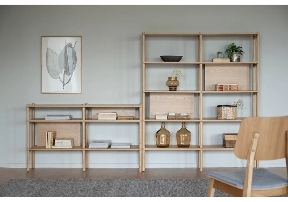 Етажерка за книги в дъб 140x166 cm Holton - Rowico