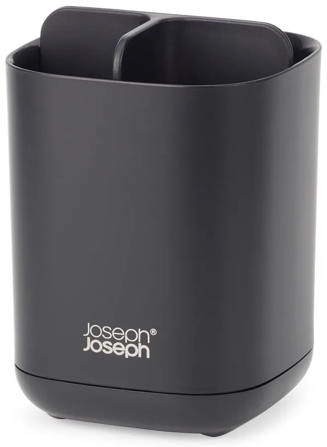 Черна пластмасова чаша за четки за зъби EasyStore – Joseph Joseph
