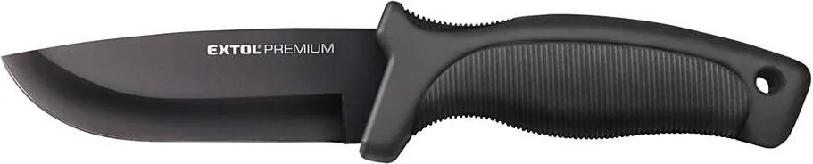 Extol Premium - Ловен нож черен/неръждаем 11 см