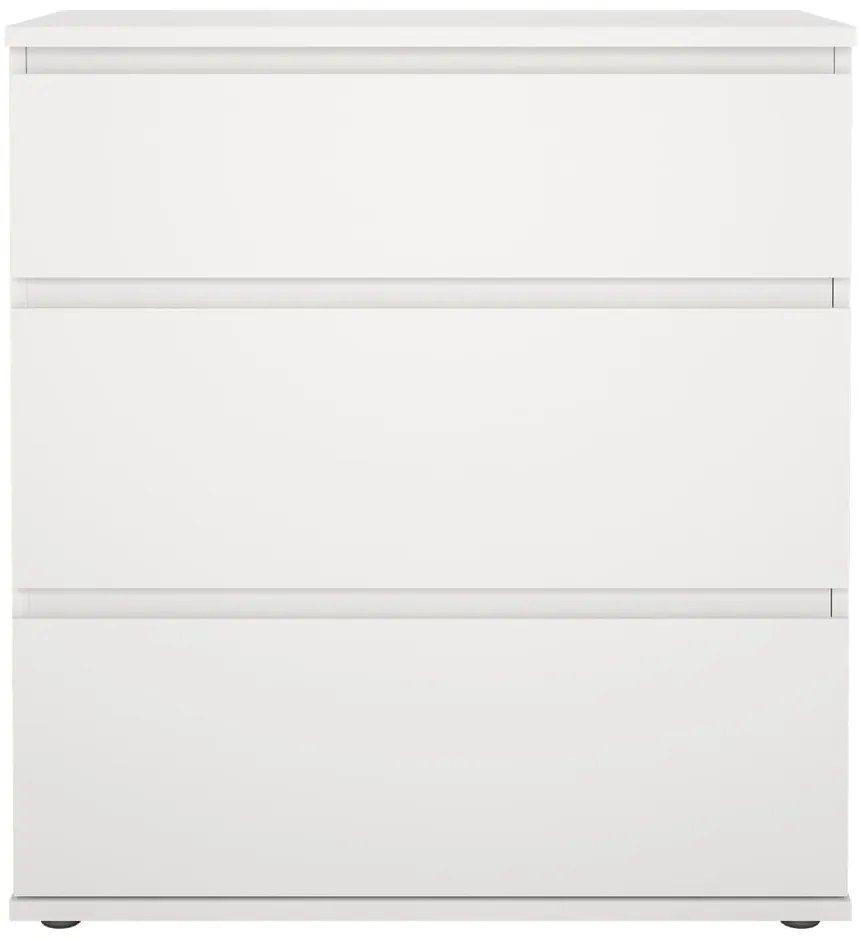 Бял нисък скрин 77x84 cm Nova – Tvilum