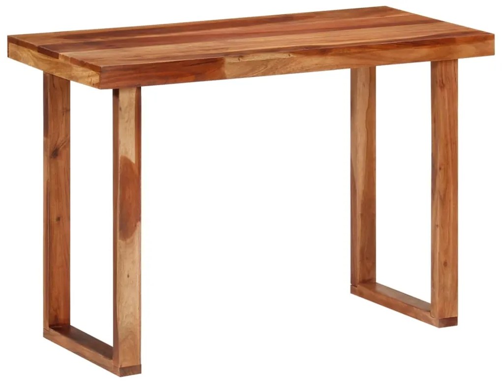 353317 vidaXL Трапезна маса, 110x50x76 см, акациево дърво масив