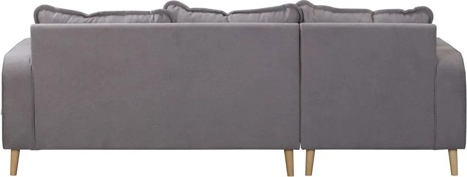 Сив ъглов диван (ляв ъгъл) Beata - Ropez