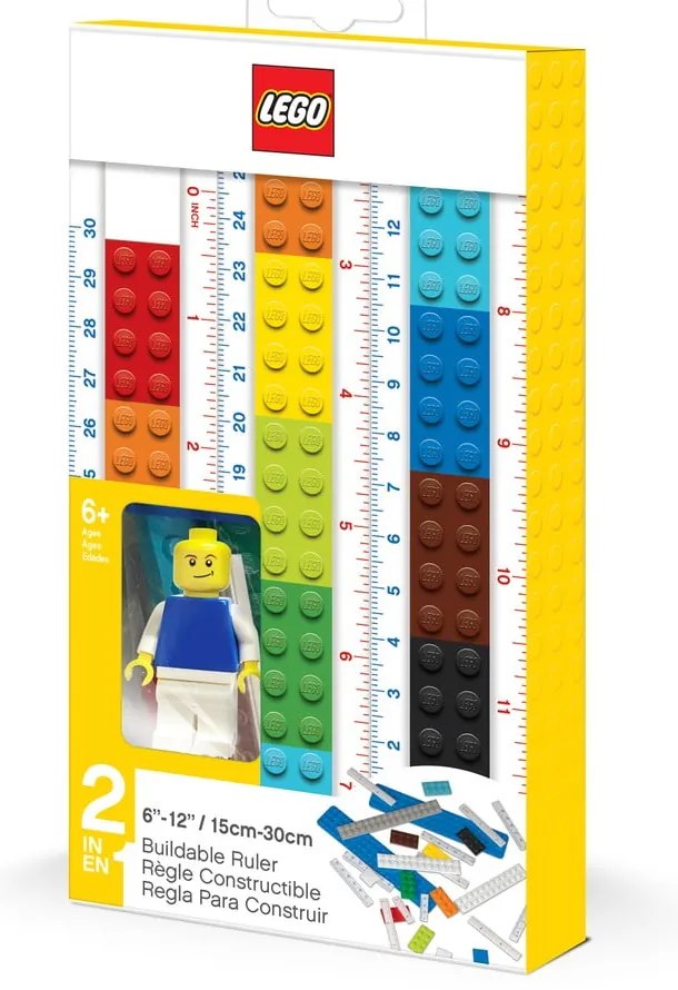 Сгъваема линийка с минифигурка , 30 см - LEGO®