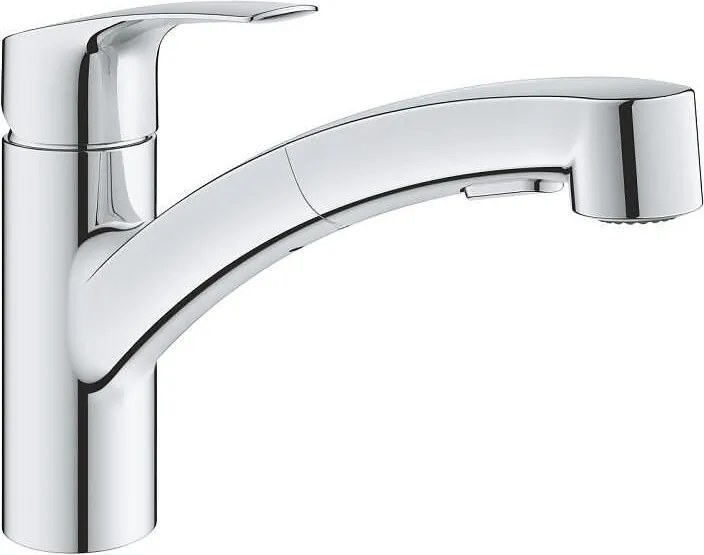 Стоящ смесител за кухня, Eurosmart, Grohe, 30305001, с изтеглящ се душ