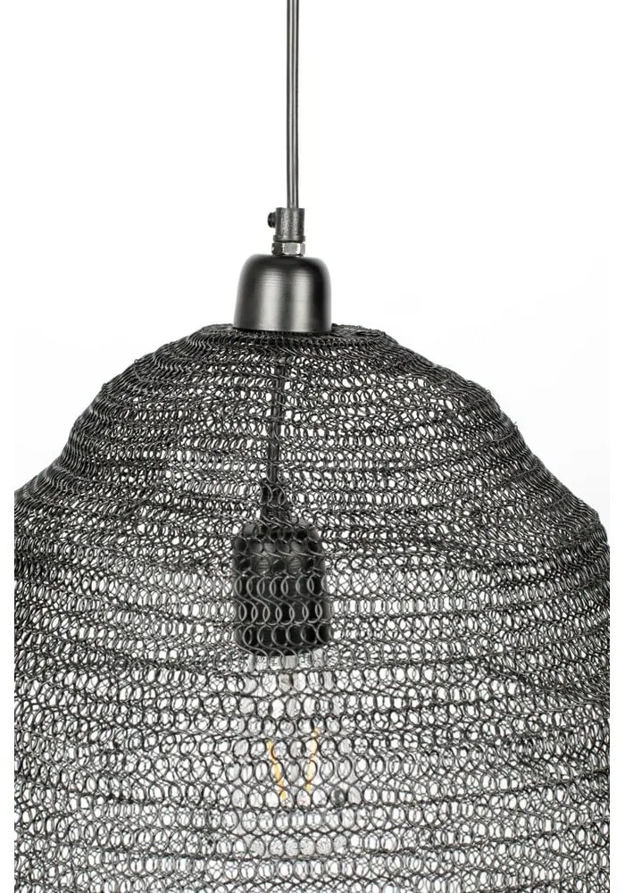 Черно висящо осветително тяло , ø 48 cm Lena - White Label