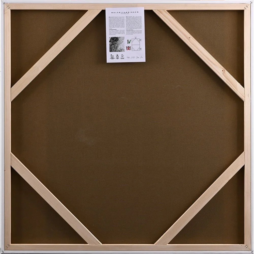 Картина с ръчно изрисувани елементи 102x102 cm Confidential Green – Malerifabrikken