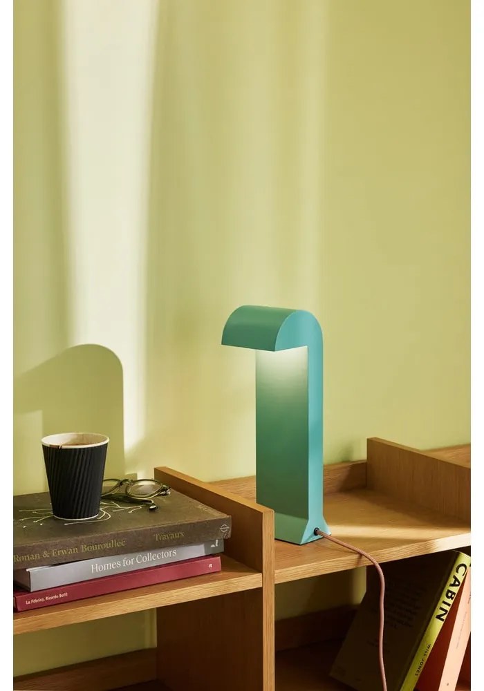 Синя LED затъмняваща се настолна лампа (височина 34 cm) Soothe – Hübsch