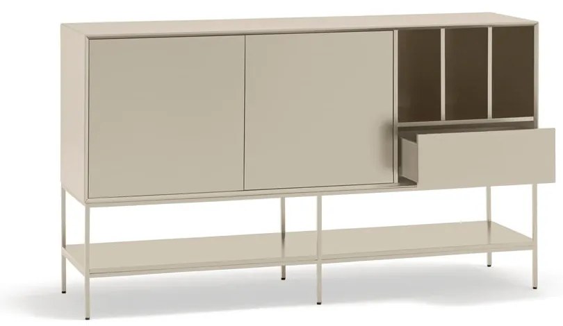 Кремав скрин 166x98x45 cm Platt – Teulat