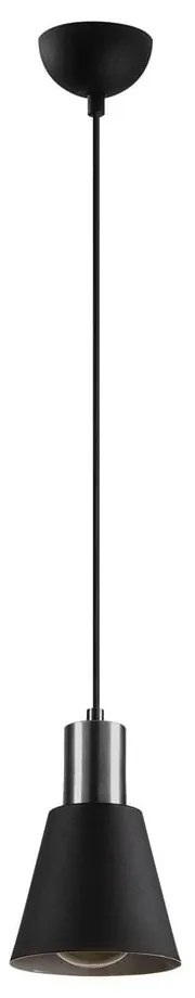 Черно висящо осветително тяло ø 14 cm Kem – Opviq lights