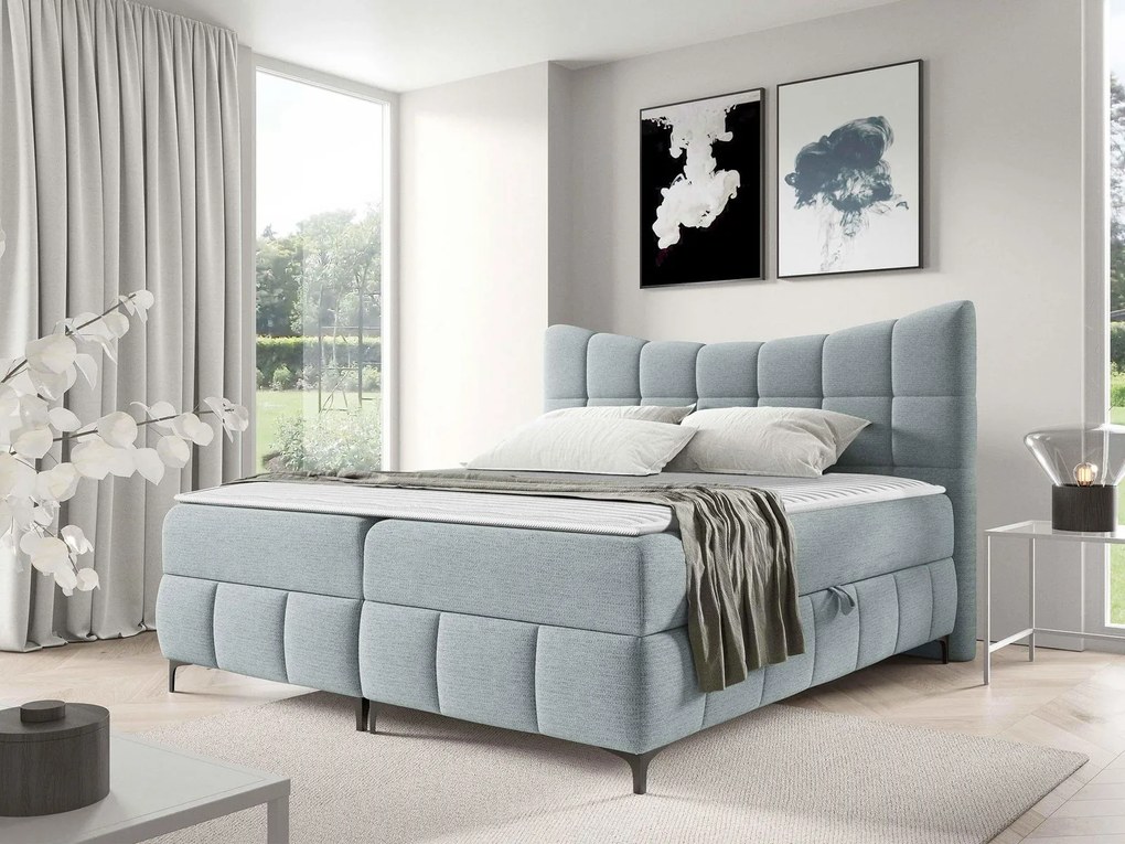 Тапицирано легло Nova-Gkri Anoixto-200 x 200