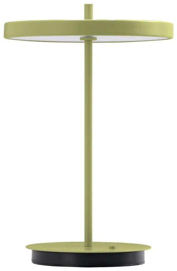 Зелена метална LED настолна лампа с метален абажур (височина 31 cm) Asteria Move – UMAGE