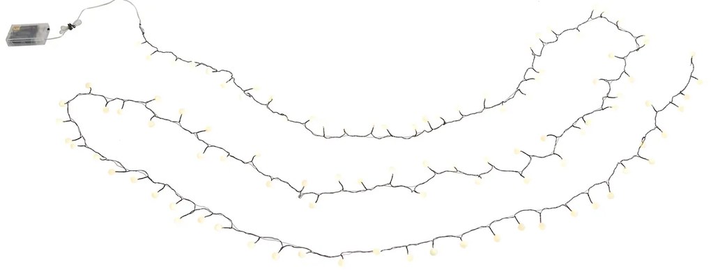 Коледни лампички зелени със 100 светодиода бели 5м IP44 - Dasher