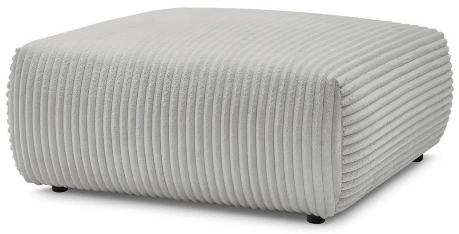 Светлосива табуретка от рипсено кадифе Lucien – Bobochic Paris