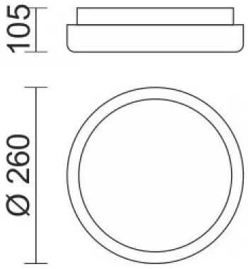 Лампа за таван Ring Α LED-15W