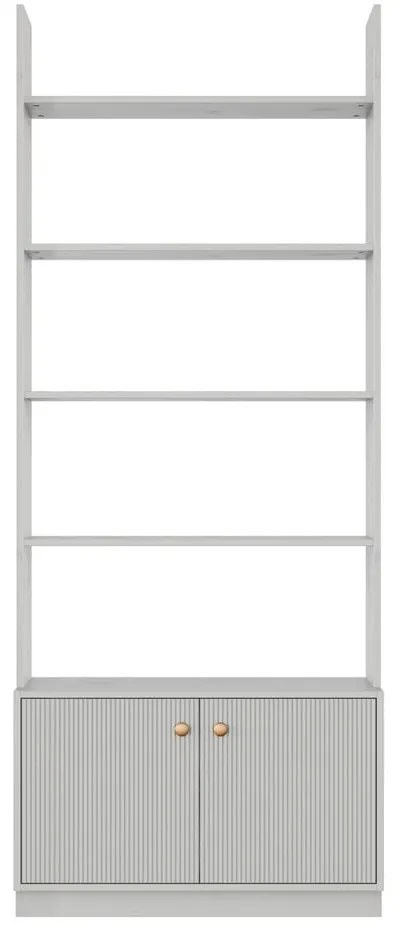 Светлосива модулна етажерка от борова дървесина 80x200 cm Madu - WOOOD