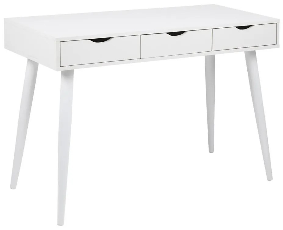 Бял писмен бюро ADIS с чекмеджета