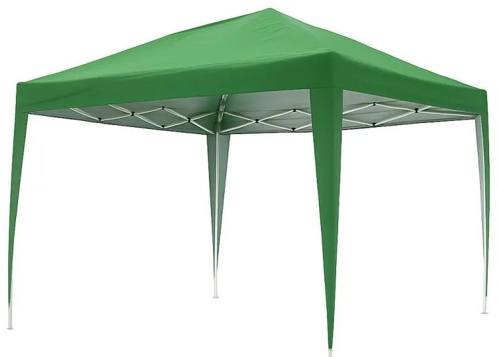Градински павилион 3х3 м с автоматично разгъващ се покрив Зелено