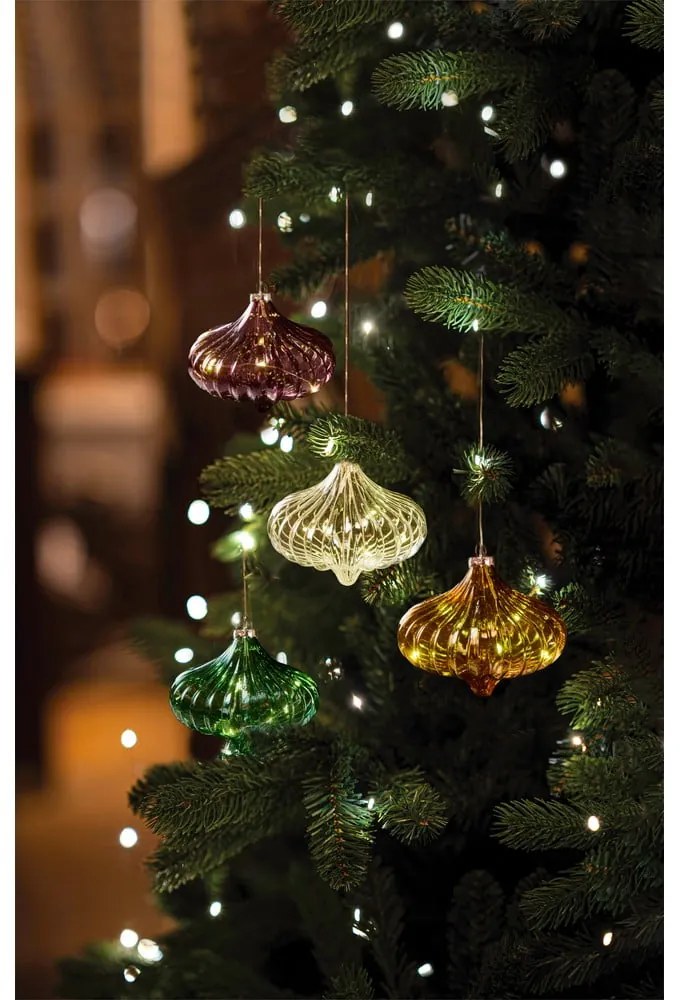 Светла декорация в цвят бордо ø 11 cm Dina - Sirius