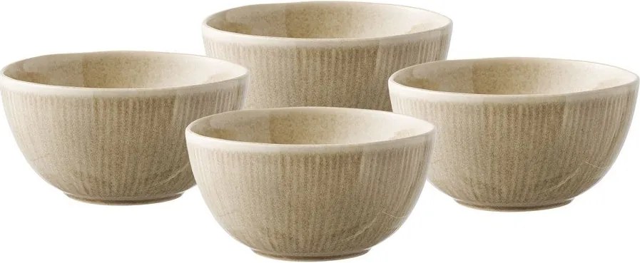 Бежови глинени купички в комплект 4 бр. за супа 1 l – House Nordic