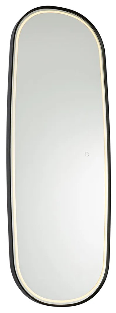 Модерно огледало за баня черно с LED и сензорен димер - Geraldien