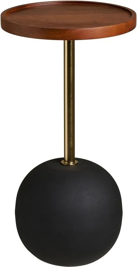 Кръгла странична масичка с дъска от мангово дърво ø 30 cm Sirone – House Nordic