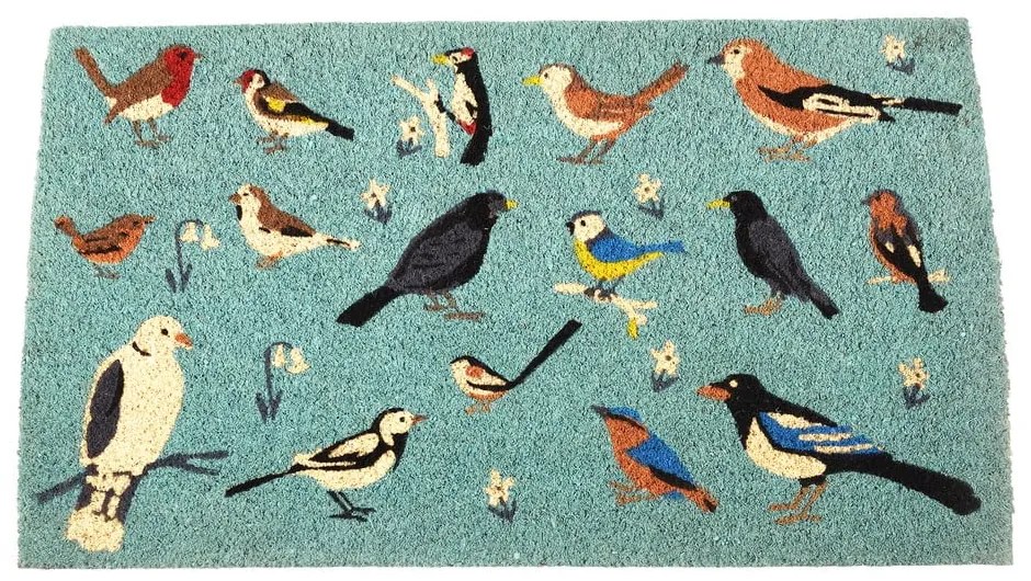 Изтривалка от кокосови влакна 43x73 cm Garden Birds – Rex London