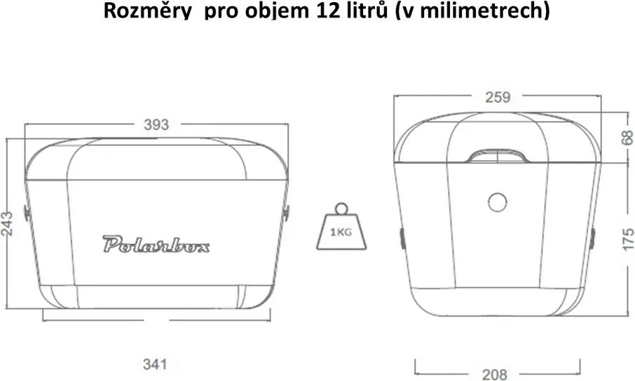 Розова хладилна чанта 12 l Pop – Polarbox