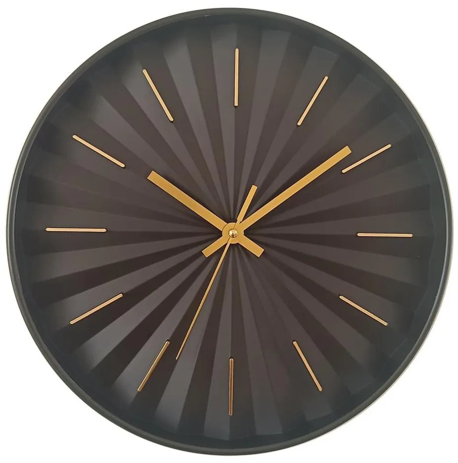 Globo B992533 - Стилен стенен часовник Ø 30,5 см, 1xAA, черен