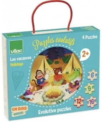 Vilac - Дървен пъзел Holidays Evolutive 2634