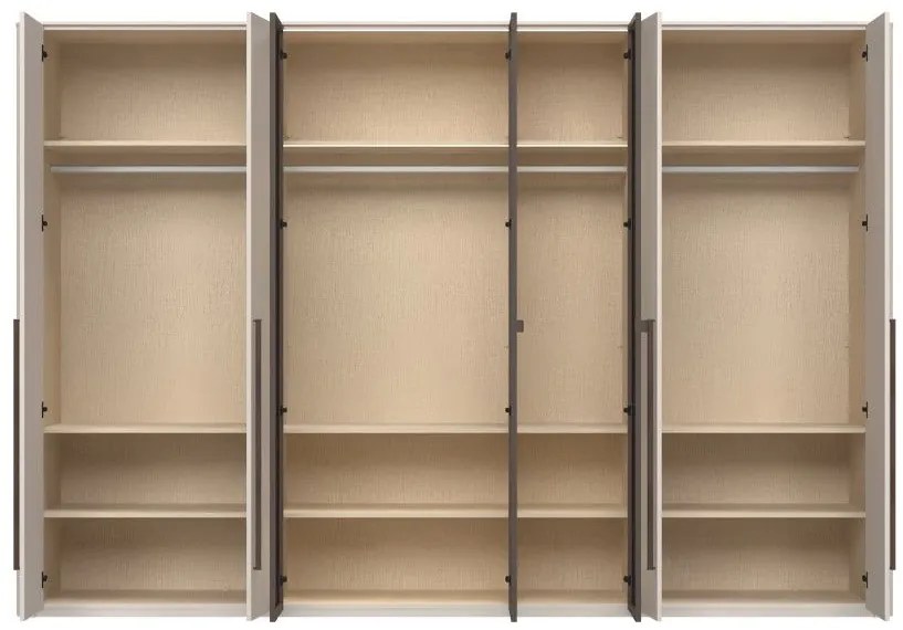 Гардероб Dutchess седемкрил стъкло