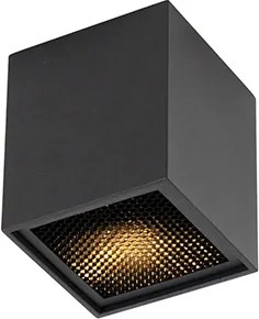 Дизайнерски повърхностно монтиран прожектор черен GU10 50mm - Qubo Honey