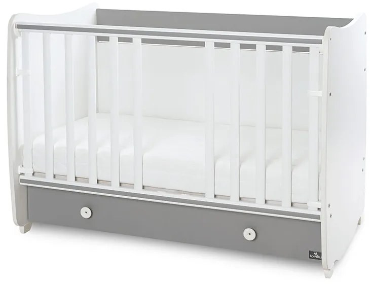 LORELLI Classic Легло-люлка DREAM 70/140 БЯЛО/ STONE GREY