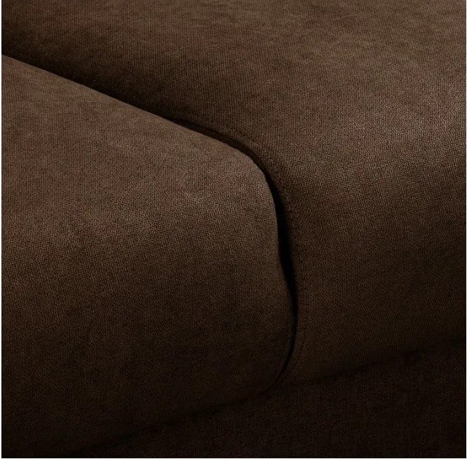 Тъмнокафяв ъглов диван (десен ъгъл) Beata - Ropez