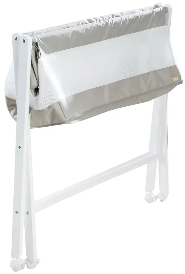 Бяла сгъваема люлка на колела 90x45 cm - Roba