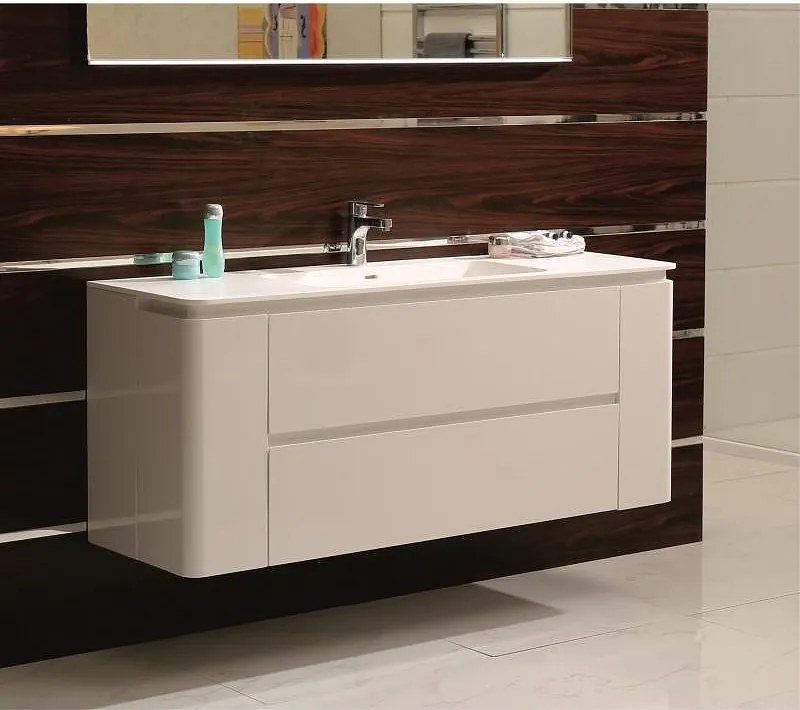 Конзолен PVC шкаф ICP 14060 с умивалник, 140x46x60см