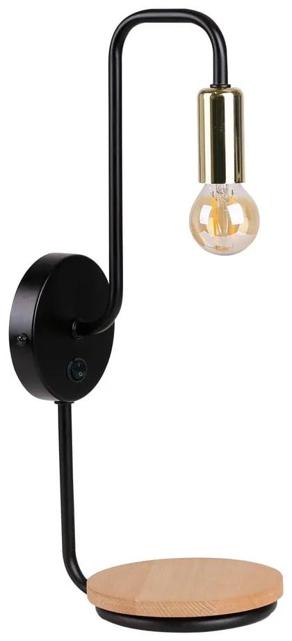 Стенна лампа в черно-златист цвят Bipi - Candellux Lighting
