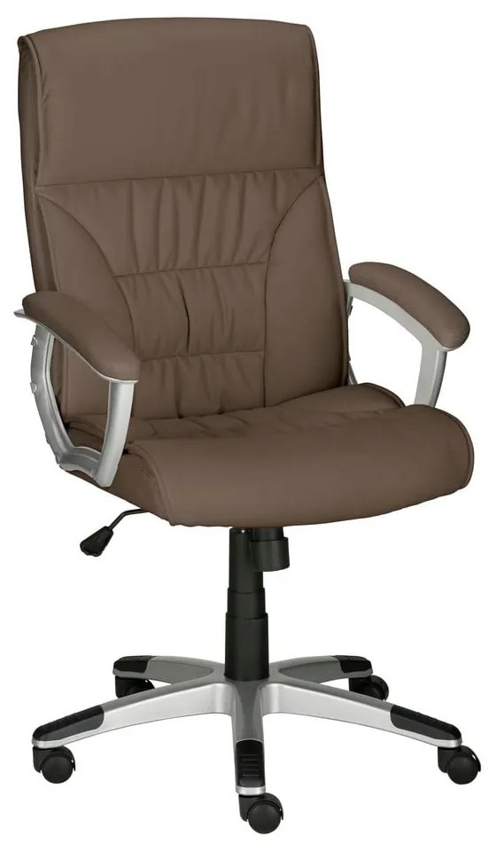 Кафяв офис стол от имитация на кожа Flori – Støraa