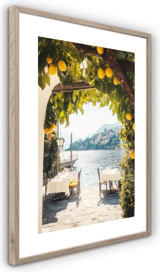 Печатна картина с включена рамка 50x70 cm Lemon View – Styler