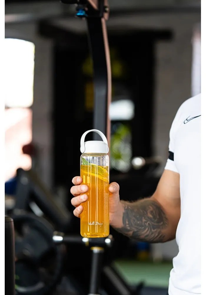 Бяла стъклена бутилка 540 ml Fuori – Vialli Design