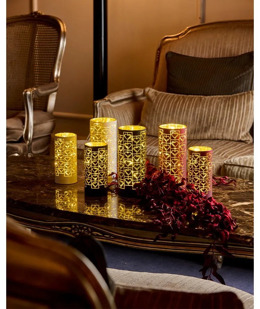 Светла декорация в цвят бордо ø 7 cm Frida - Sirius