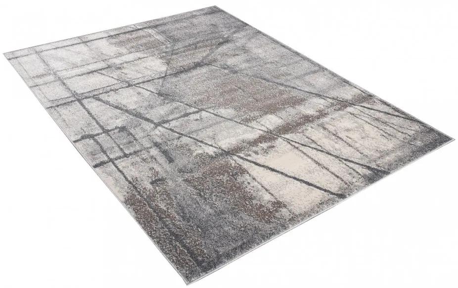 Бежово-сив килим с абстрактна шарка Ширина: 60 ​​см | Дължина: 100 см