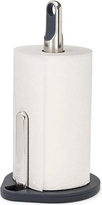 Тъмносива пластмасова стойка за кухненска хартия Hold – Joseph Joseph