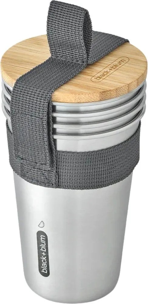 Чаша за път от неръждаема стомана в сребрист цвят 500 ml – Black + Blum