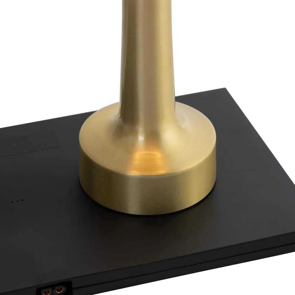 Комплект от 2 златни RGBW презареждащи се настолни лампи - Isobel