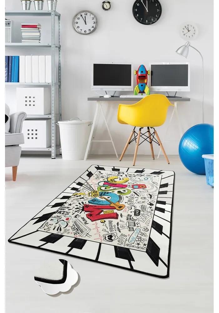 Детски нехлъзгащ се килим , 100 x 160 cm Music - Conceptum Hypnose